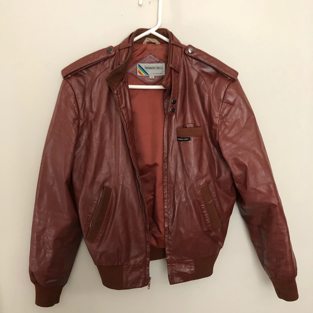 Members Only Men’s REAL LEATHER Jacket